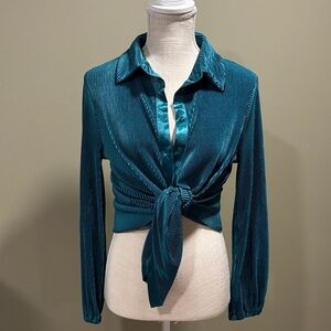 Teal Long Sleeve Top